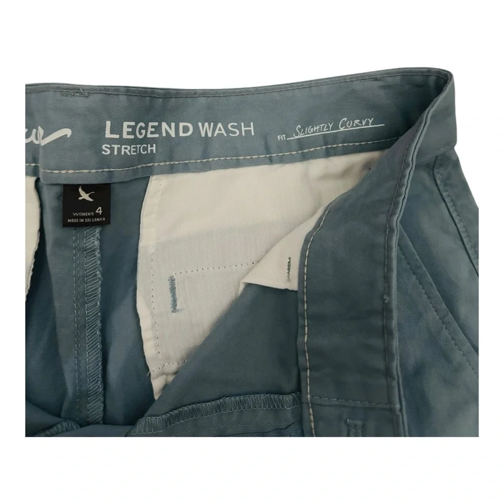 Eddie Bauer Women’s Legend Wash Slightly Curvy Shorts Size 4 Light‎ Blue New - Picture 5 of 10